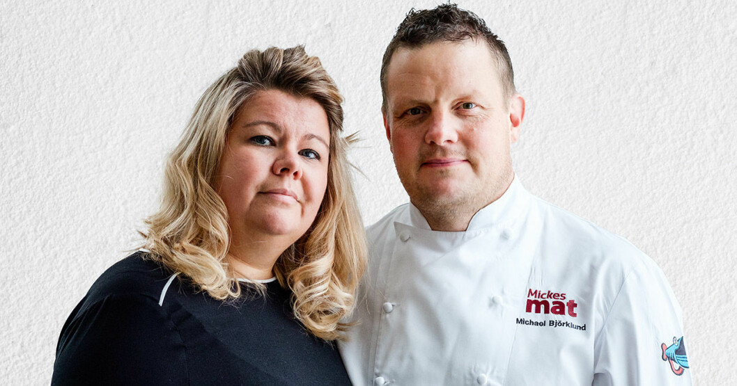 Robinson-Michael Björklund med frun Jenny.
