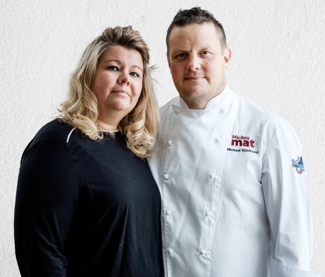 FOTO: Privat Michael Björklund och frun Jenny, Robinson 2020