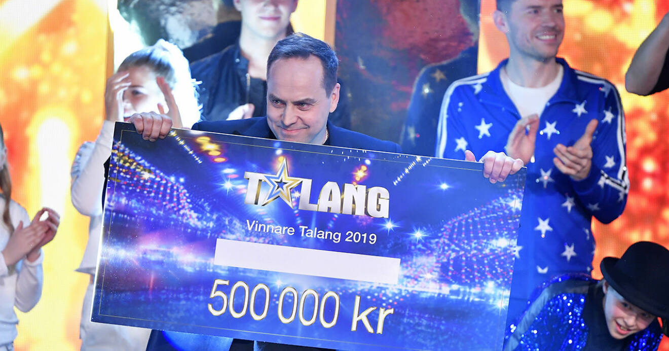 Micke Holm - vinnare av Talang 2019 .