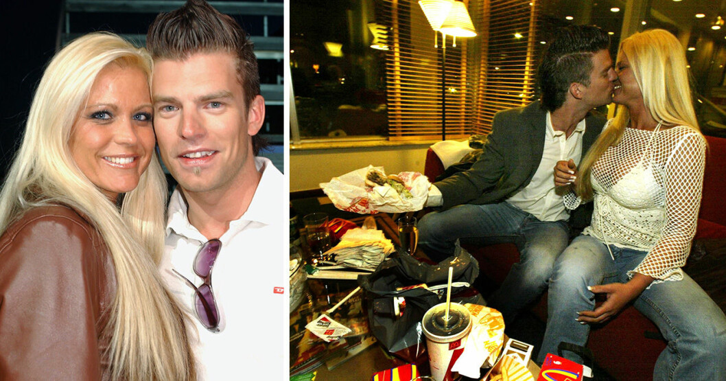 Micke Lindgren och Linda Rosing var ett par 2003. Micke Lindgren och Linda Rosing på McDonalds efter Big Brother 2003.
