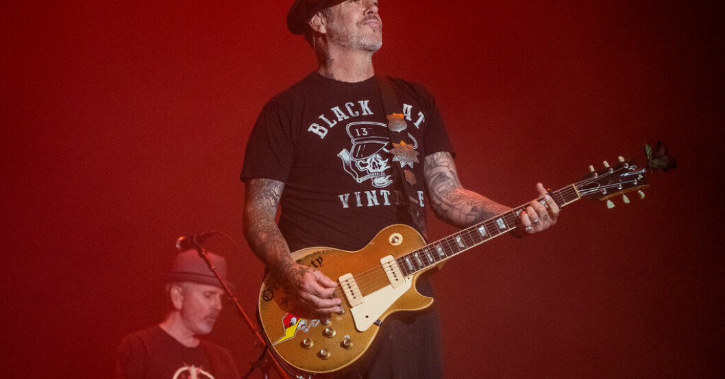 Mike Ness, frontfigur i Social Distortion, har drabbats av cancer. Bandet skjuter upp sin planerade Nordamerikaturné i sommar. Arkivbild. Social Distortions Ness drabbad av cancer