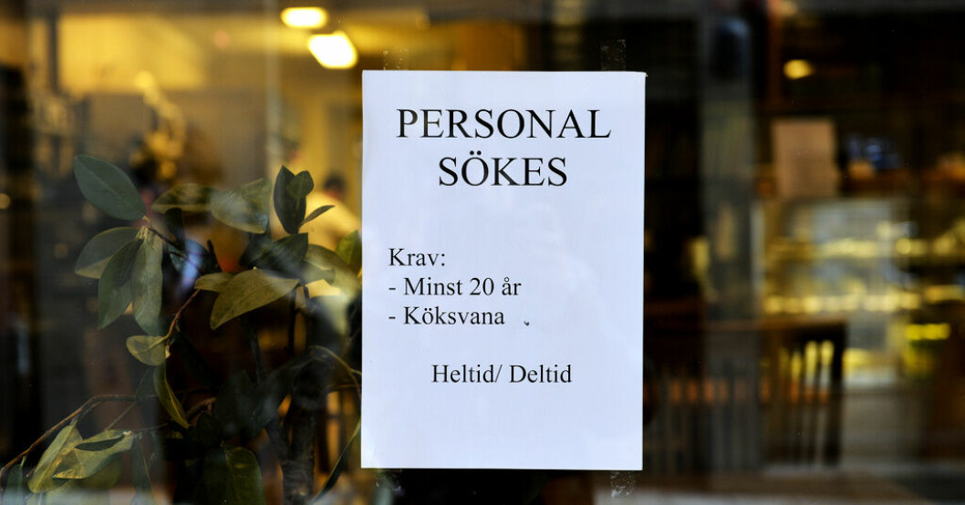 Minskat sug efter arbetskraft. Arkivbild. Färre arbetsgivare söker folk