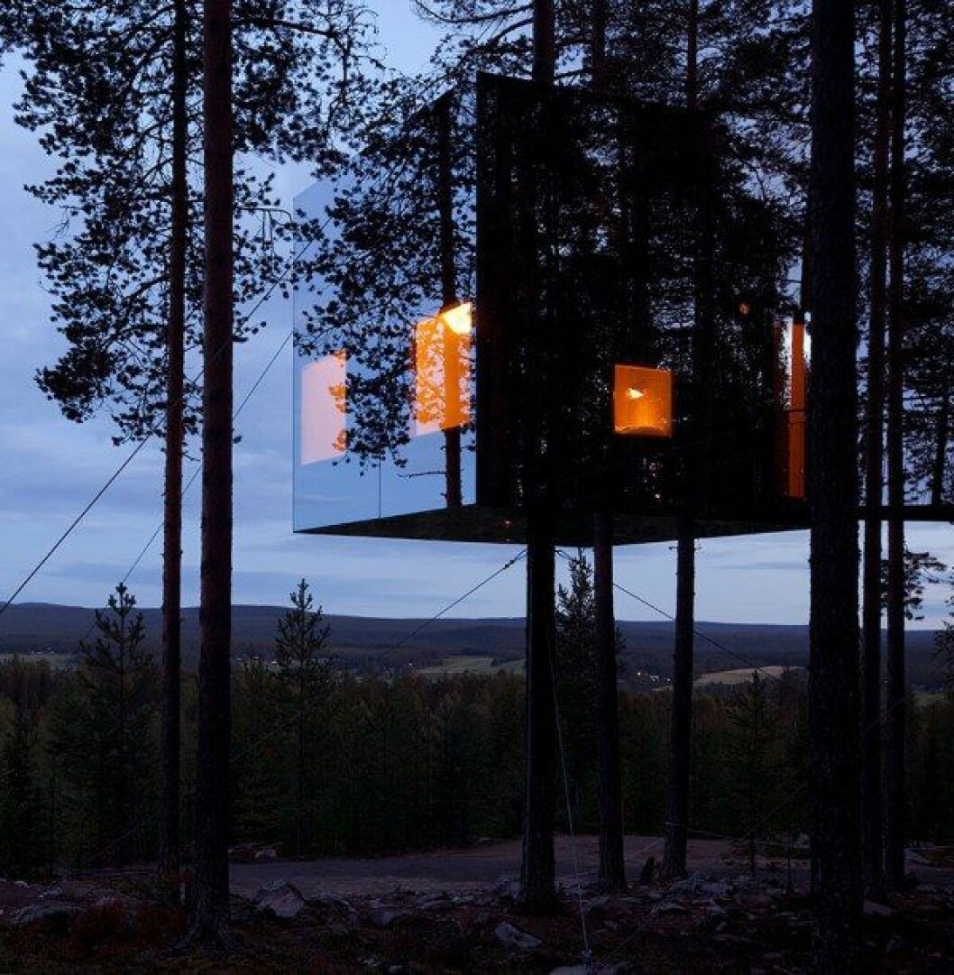 Foto: www.treehotel.se/mirrorcube Foto: www.treehotel.se/mirrorcube