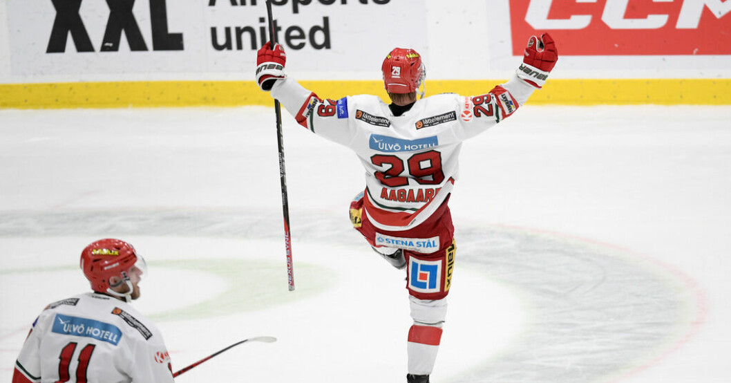 Modo leder semifinalserien mot Mora med 3–0 i matcher efter att ha vunnit i förlängning i Dalarna. Arkivbild. Modo nära final – Halloran hjälte i rysare