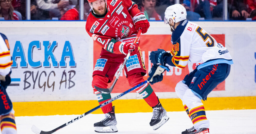 Modos Oscar Pettersson, i rött, sköt upp sitt lag i SHL. Modoforwarden: "En dröm som går i uppfyllelse"