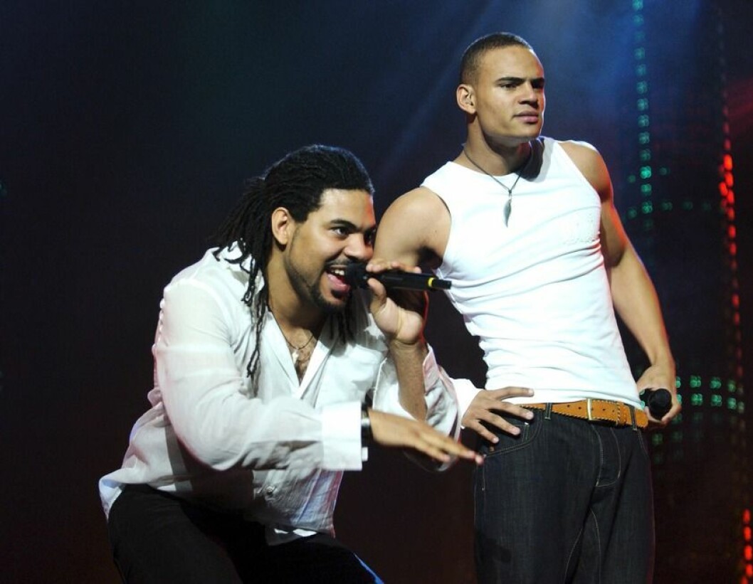 FOTO: Karin Törnblom/TT Mohombi i gruppen Avalon, Melodifestivalen 2005