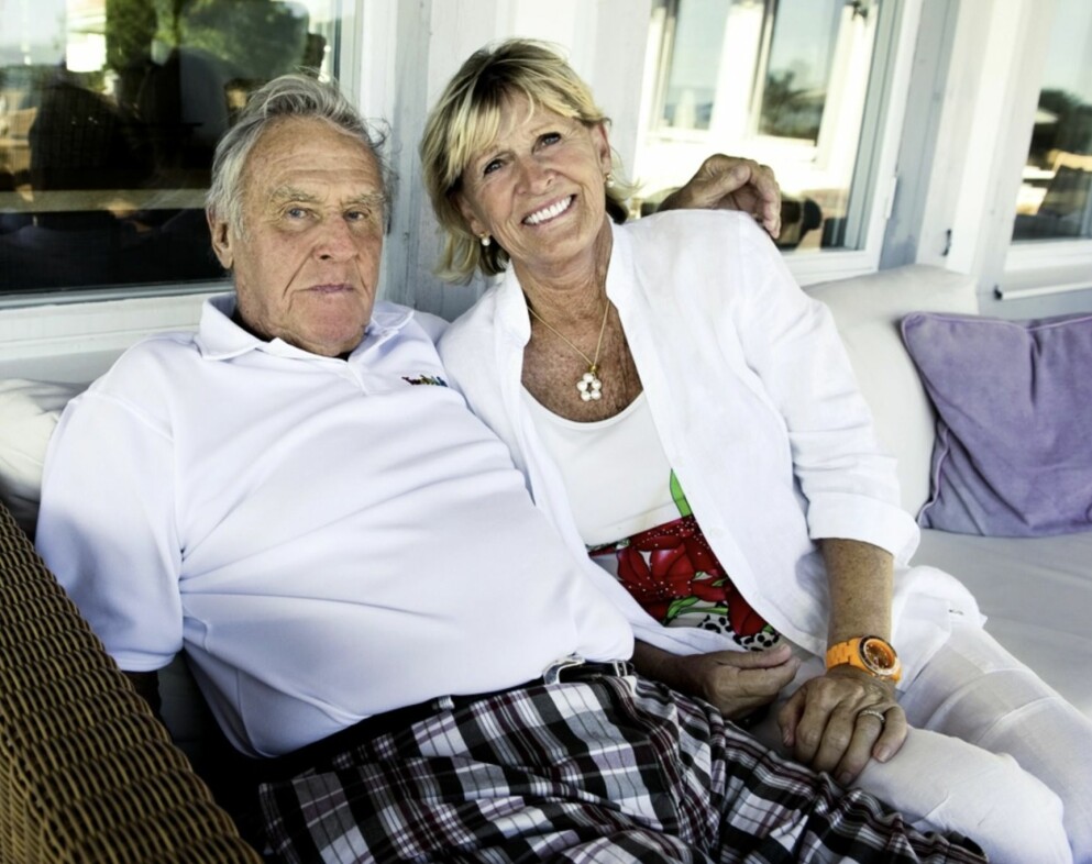 Sven Tumba och frun Mona Nessim. Sven Tumba med sin fru Mona Nessim