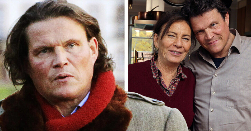 Per Morberg och hustrun Inese