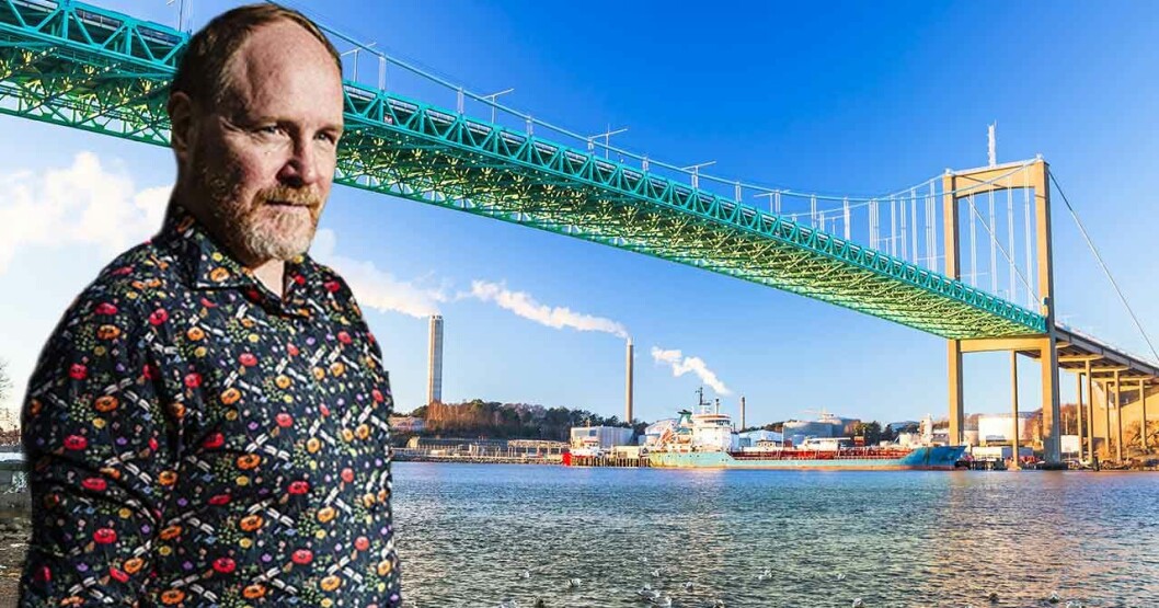 Här, under Älvsborgsbron i Göteborg, sov Morgan Alling med sin mamma som fyraåring. Morgan Alling