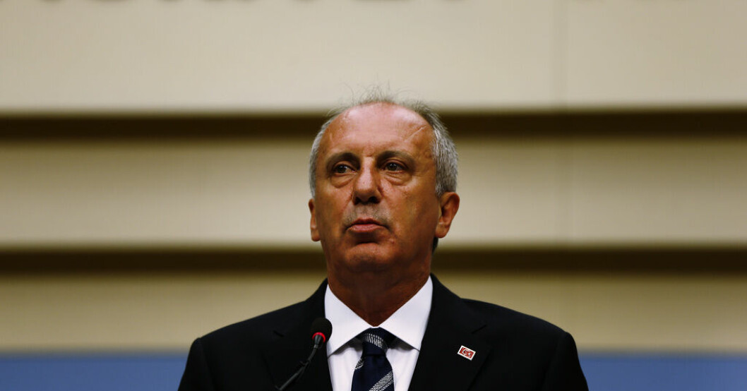 Muharrem Ince. Arkivbild. En av Erdogans rivaler hoppar av valet