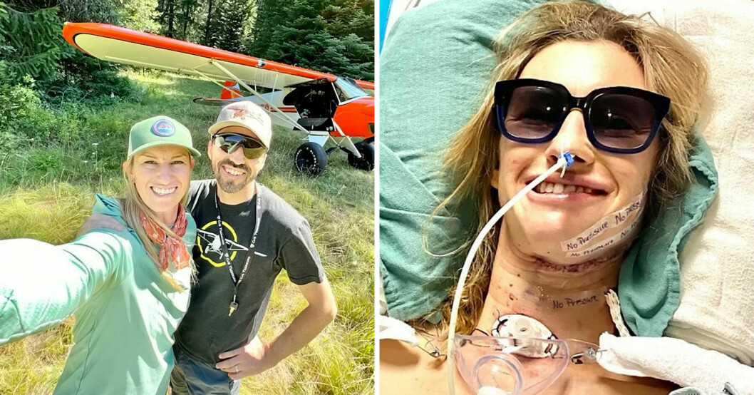 Jackie tvingades lära sig prata och andas igen – tog samtidigt flyglektioner.