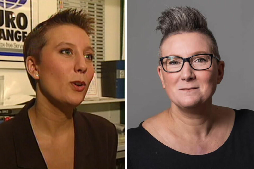 My Gross i Byhåla och hur hon ser ut i dag. <strong>Foto: SVT och Privat</strong> Mys Gross i Byhåla.