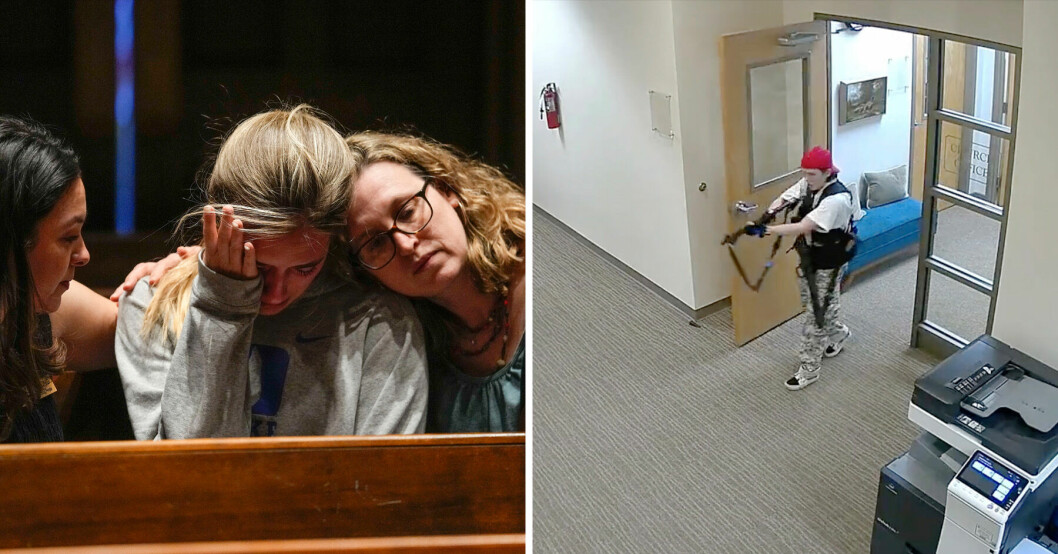 Sex personer, varav tre nioåringar, sköts till döds på en skola i Nashville, USA.