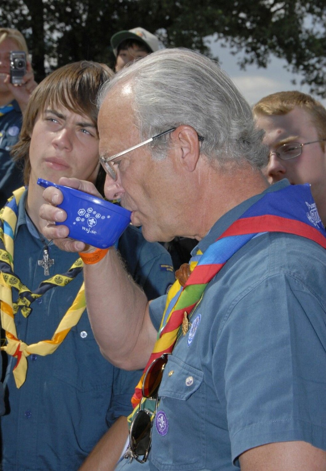 King Gustaf at 21st World Scout Jamboree