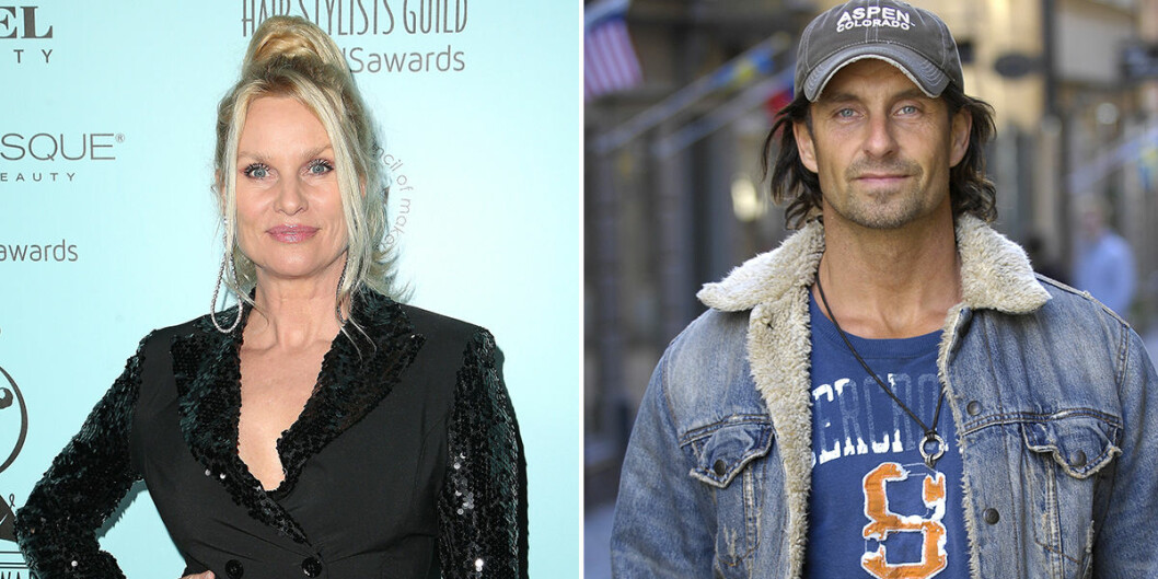Nicollette Sheridan och Nicklas.