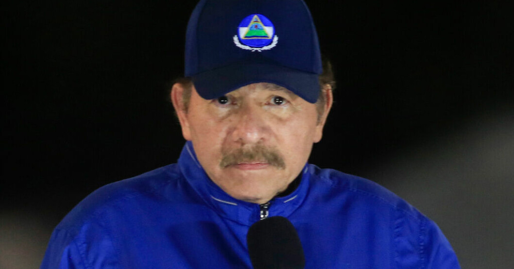 Nicaraguas president Daniel Ortega. Arkivbild. Nicaragua förbjuder Röda Korset
