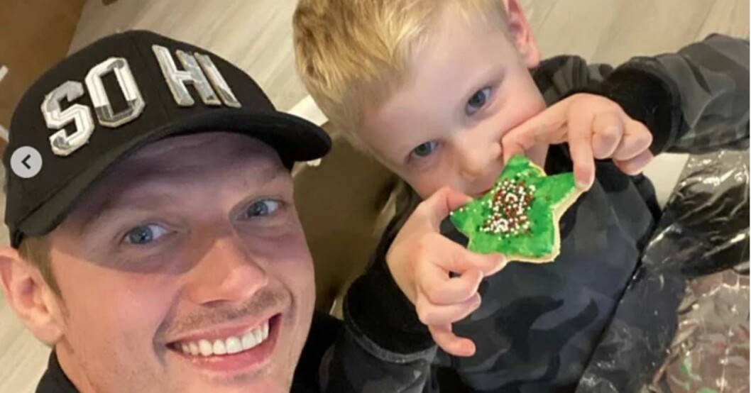 Nick Carter med sonen Odin. Nick Carter, Odin Carter