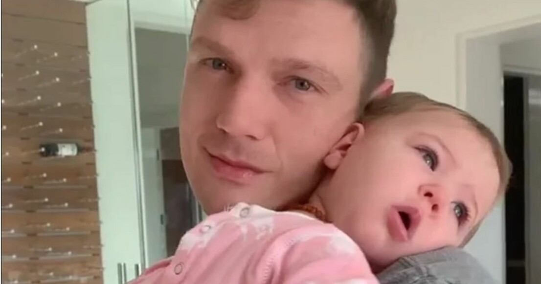 Nick Carter med dottern Saoirse. Nick Carter, Saoirse Carter
