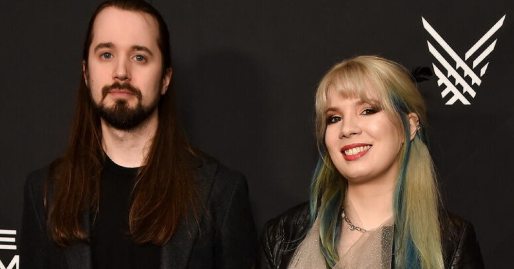 Nicklas Hjertberg och Elvira Björkman, här vid spelgalan The Game Awards i december. Svensk duo nominerad till Bafta