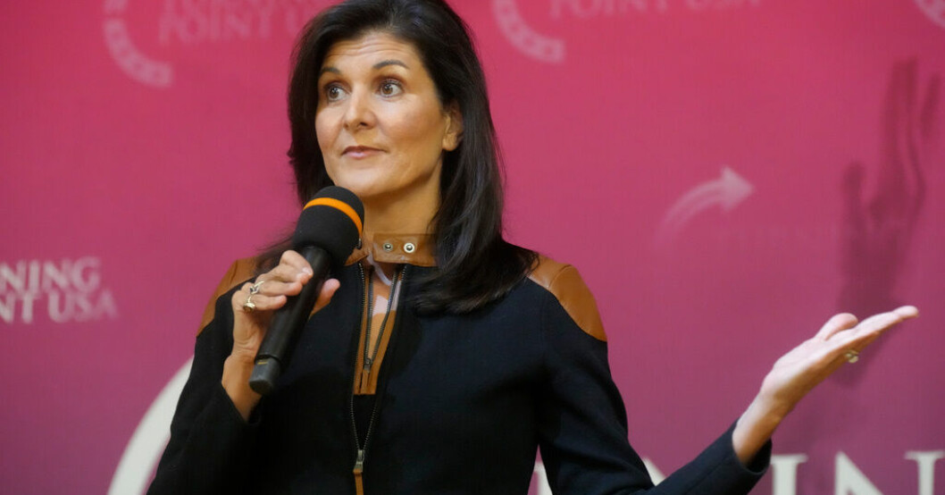 Nikki Haley, tidigare FN-ambassadör och guvernör, tar upp kampen om att bli Republikanernas presidentkandidat. Arkivbild. Nikki Haley – en ovanlig republikansk kandidat