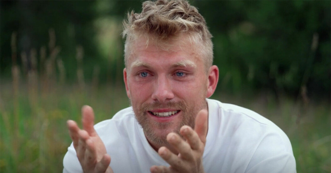 Niklas Johansson blev ledsen när Josefine lämnade Farmen.