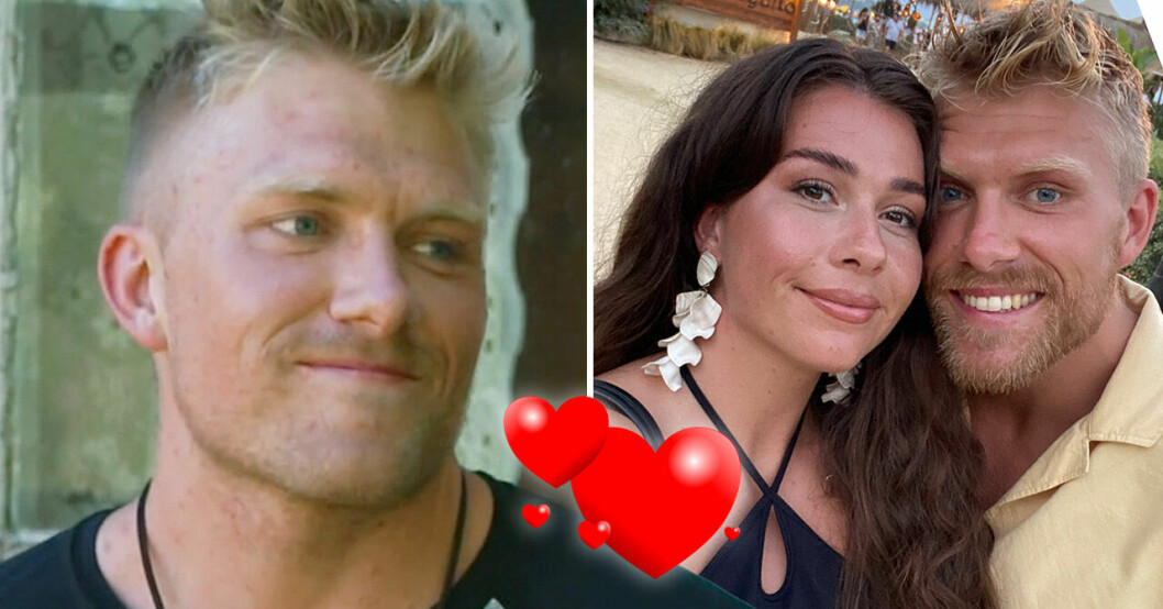 Niklas med fästmön Nicole.