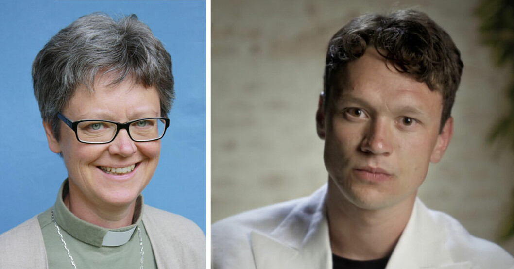 Nils van der Poels mamma Agneta van der Poel och Nils van der Poel.