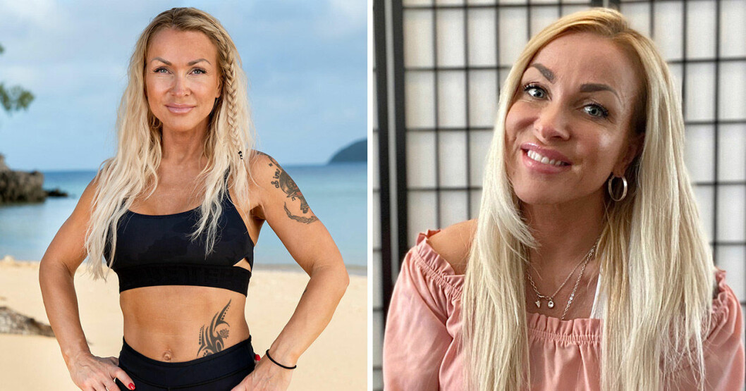 Nina Ekstrand i Robinson 2020 och hur hon ser ut i dag.