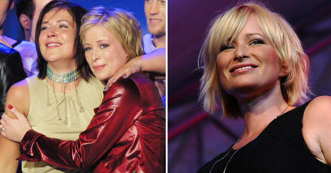 Nina med Kim 2001 och till höger en bild från 2012.