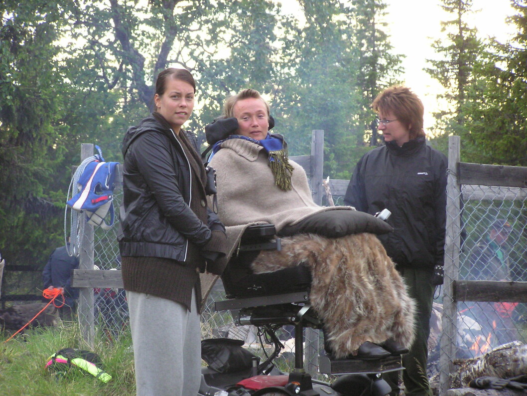 Nina Muhonen blev förlamad efter en dykolycka.