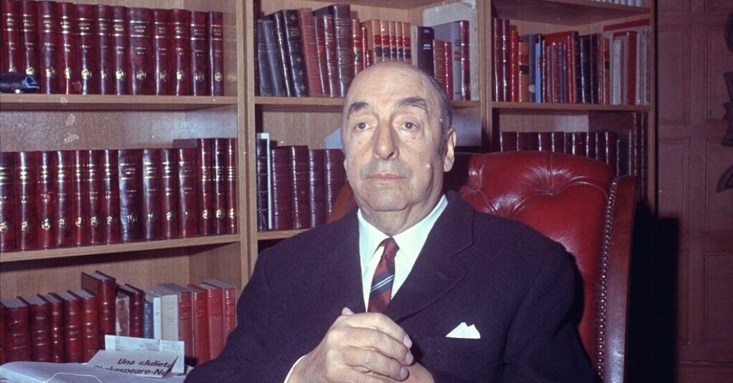 Nobelpristagaren Pablo Neruda fotograferad i oktober 1971. I september 1973 avled poeten av oklara orsaker. Arkivbild. Nobelpristagaren Pablo Neruda blev förgiftad