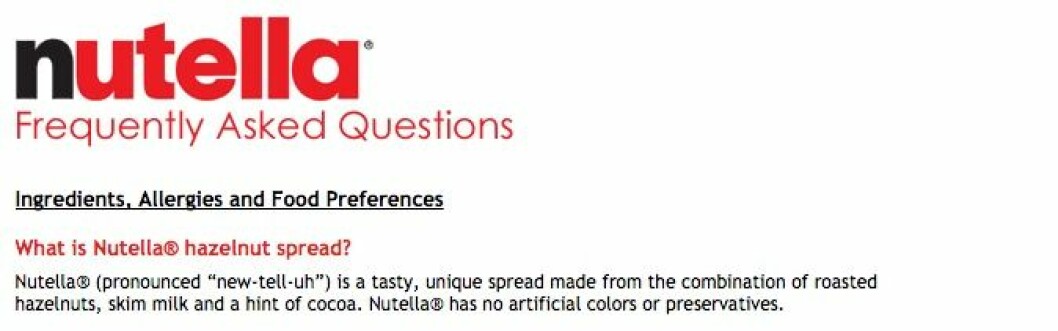 nutella