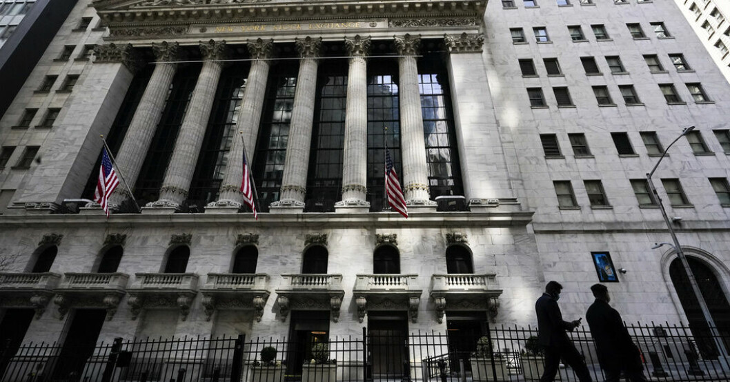 Nya statistikrapporter oroade New York-börsen. Arkivbild. Verkstadsbolag tyngde Wall Street