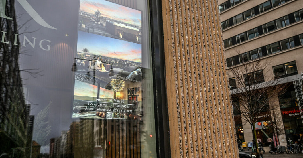 Nybyggda bostäder i Hagastaden i Stockholm. Arkivbild. Kraftigt fall för bostadsbyggandet