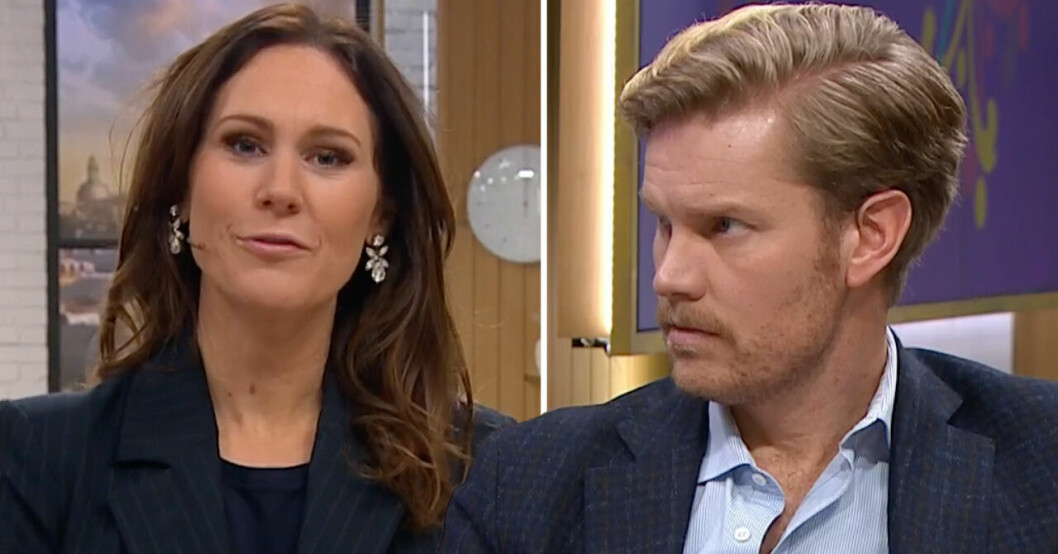 Martin och Maria under Nyhetsmorgon