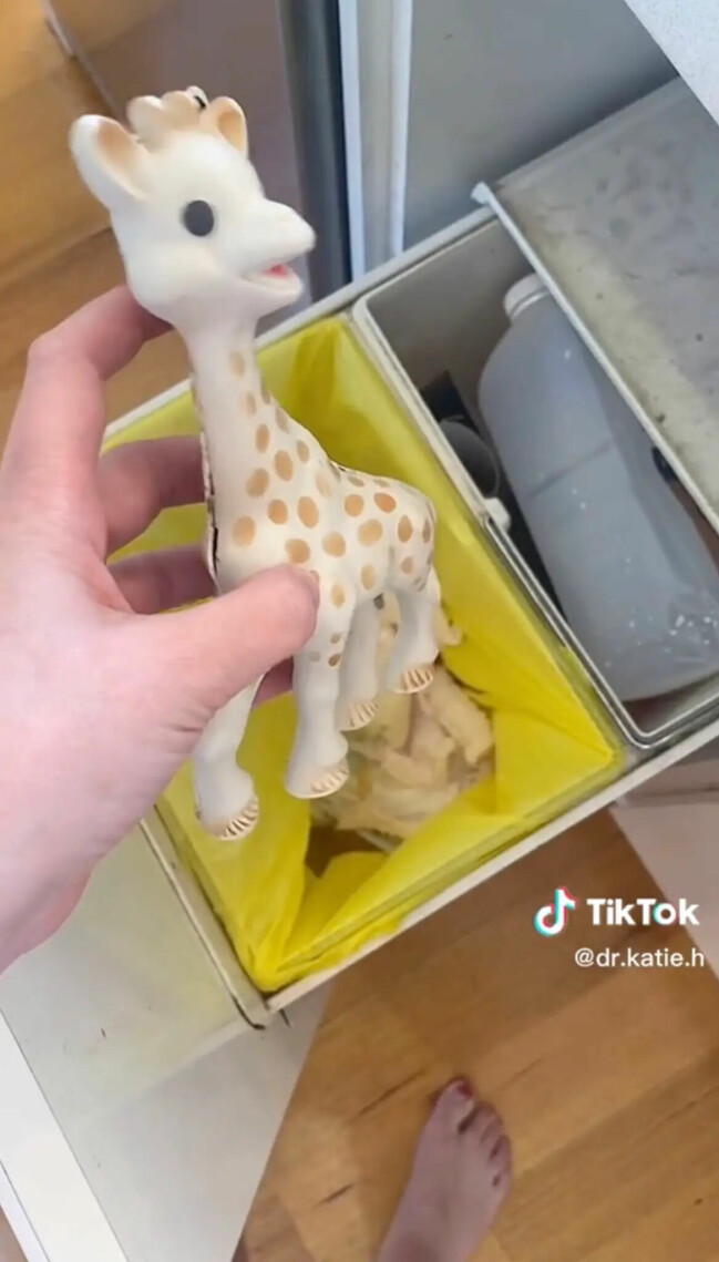 ...så den åkte rakt i soporna