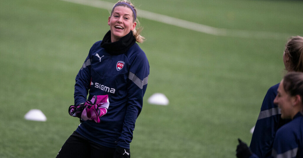 Olivia Schough gjorde tre mål för Rosengård i Svenska cupen. Arkivbild. Tre mål av Schough när Rosengård vann