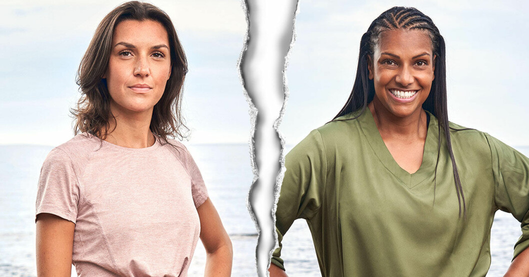 Olivia Baldwin och Viktoria Widelius i Robinson 2021.