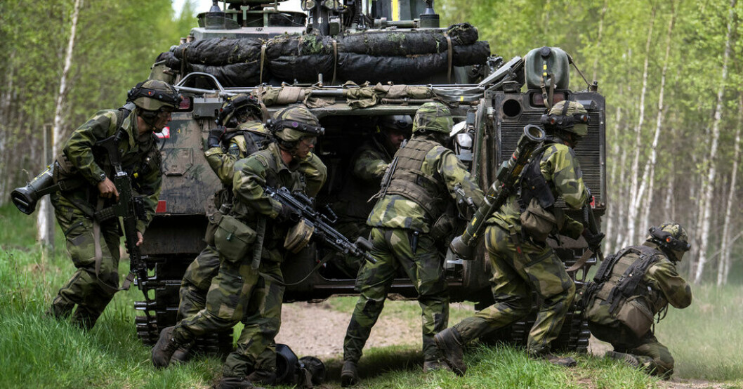 Omkring 26|000 personer deltar i storövningen Aurora 23. Arkivbild. Försvarsmakten studerar soldaternas moral