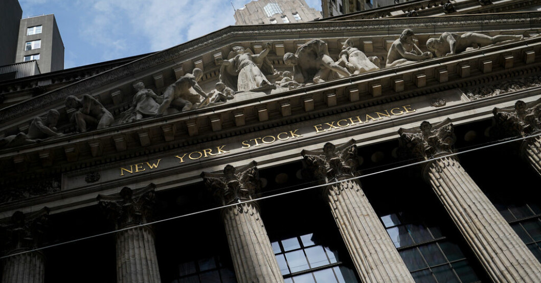 Onsdagens handel på Wall Street stängde med röda siffror. Arkivbild. Fortsatt nedåt på Wall Street