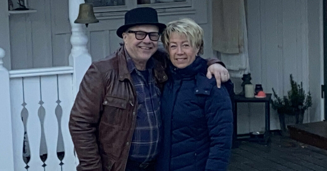 Östen med frun Annelie i dag.