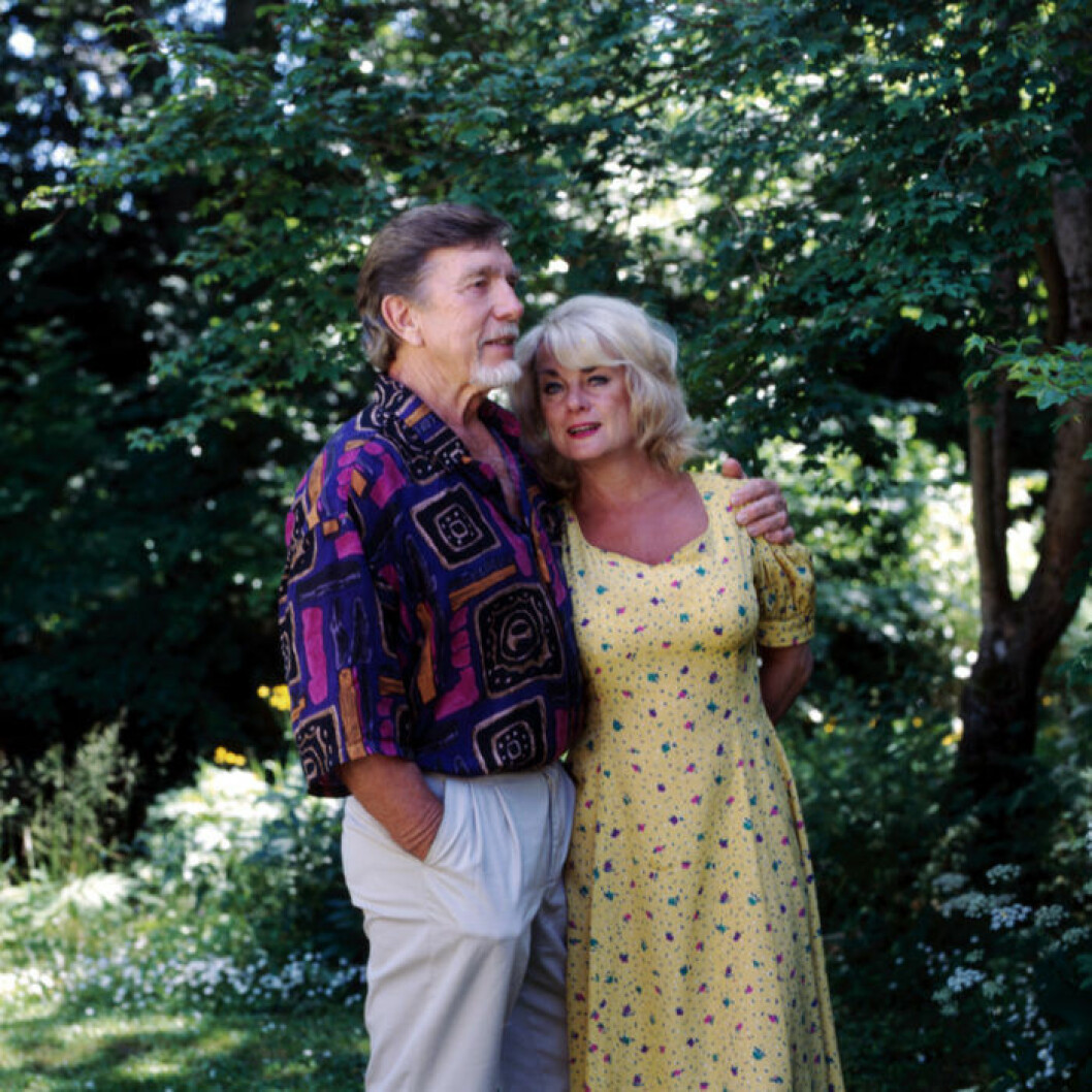 Owe Thörnqvist och Berit Gullberg 1995. Bild: IBL Bildbyrån