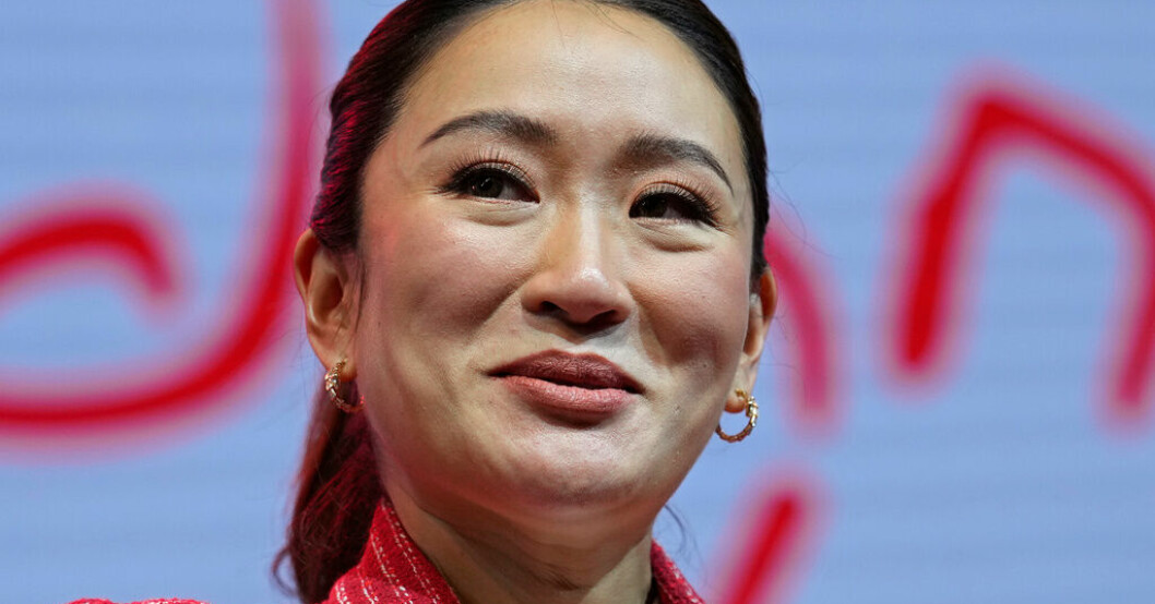 Paetongtarn Shinawatra, ledare för oppositionella Pheu Thai. Födde barn 1 maj – nu kan hon bli premiärminister