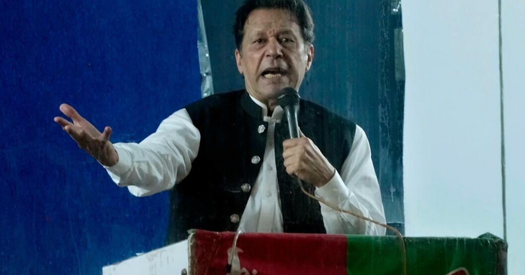 Pakistans tidigare premiärminister Imran Khan. Arkivbild Pakistan: Khan beviljas borgen