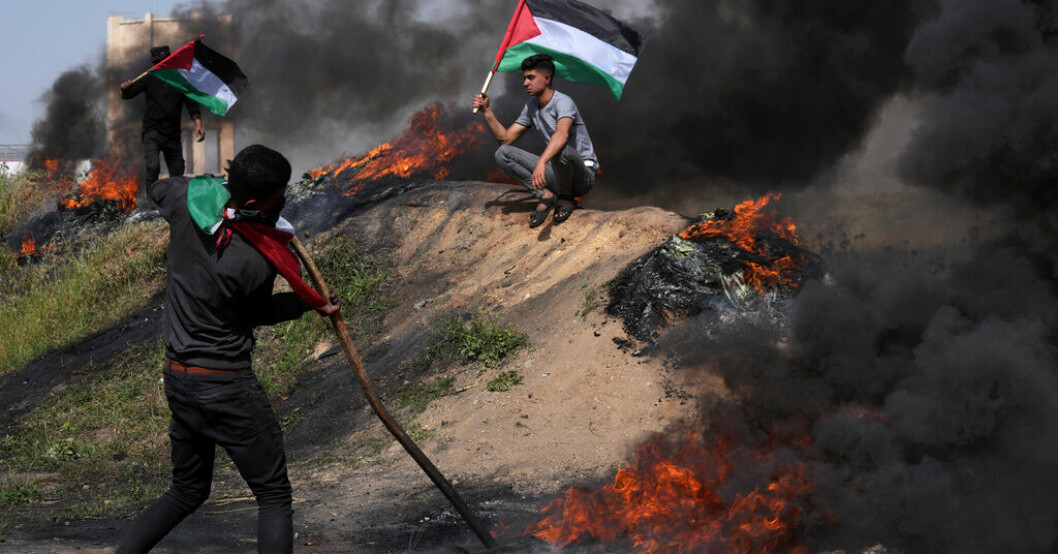 Palestinier protesterar mot stormningen av al-Aqsa-moskén. FN-chef "chockad" av Israels moskéstormning