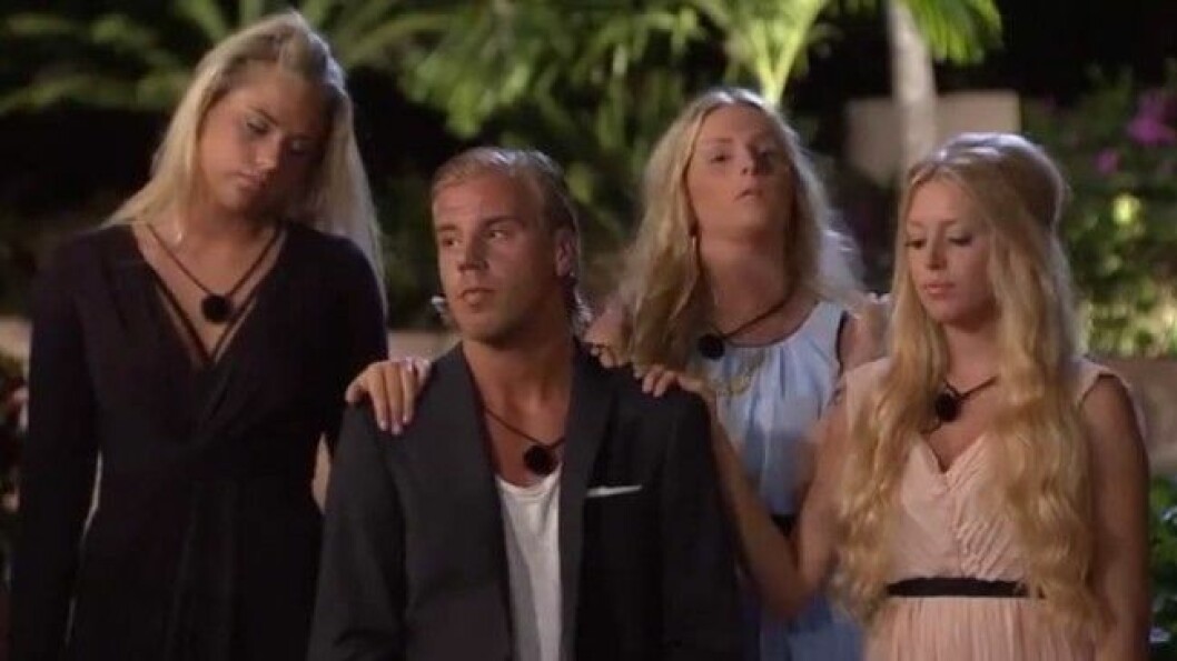 Mos följde sitt hjärta i parceremonin och räddade kvar Josefine. Foto: TV3 Mos följde sitt hjärta i parceremonin. Foto: TV3