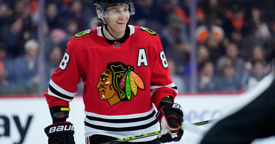 Patrick Kane lämnar Chicago. Arkivbild. Rangers förstärker – byter till sig Kane