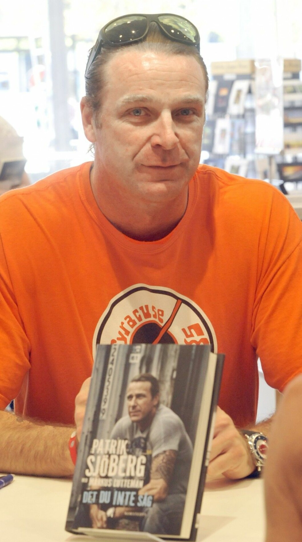 2011 släppte Patrik Sjöberg sin memoarbok “Det du inte såg”. Foto: IBL patrik-Sjoberg
