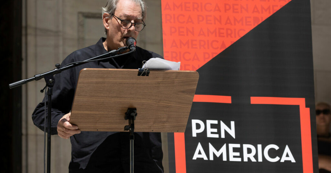 Paul Auster på en bild från augusti förra året. Författaren Paul Auster har cancer