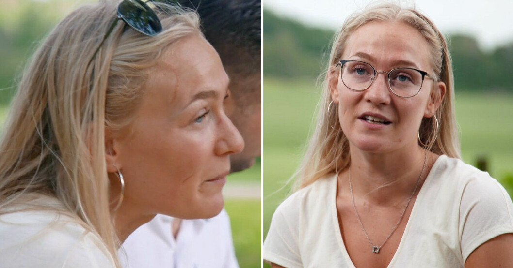 Pejas dotter Caroline gästade gården under Bonde söker fru. Nu avslöjar Peja bakgrunden till Carolines ärr.